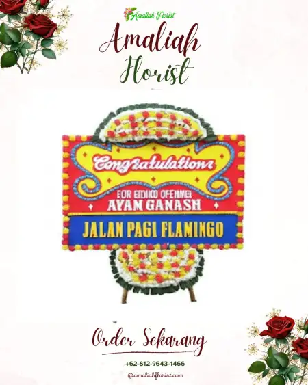 Sewa Papan Bunga Basah